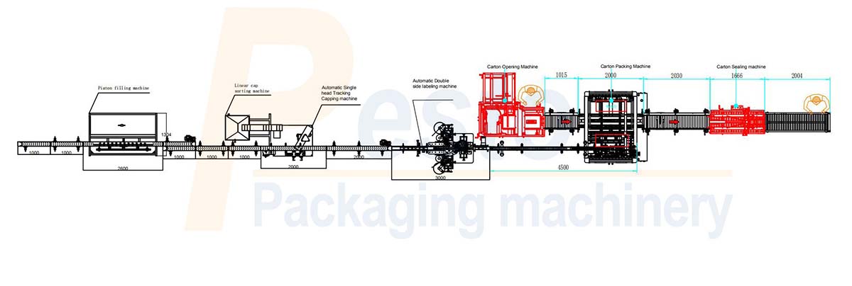 coconut oil filling machine-layout