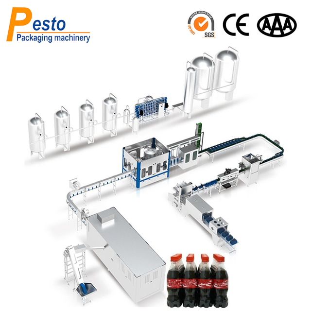 Máquina de enchimento de bebidas carbonatadas para garrafas PET 2000BPH