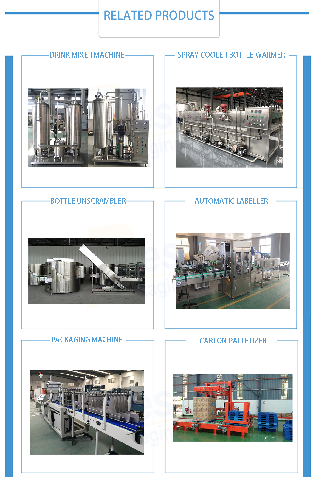 CS can filling line-related machines