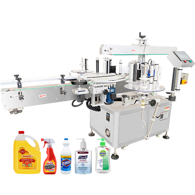 Automatic lotion filling machine-Double sides labeling machine