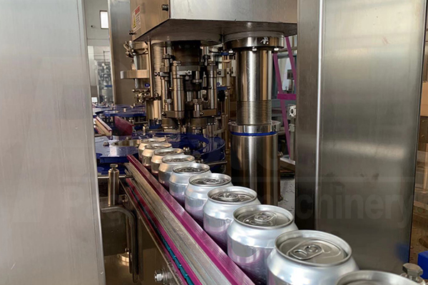 Beer can filling machine-capping part