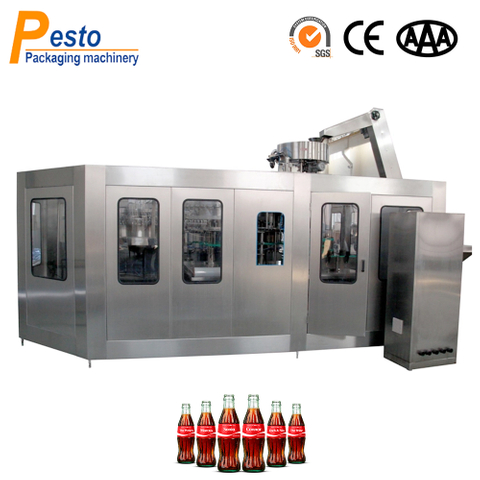 Carbonated Drinks Filling Line For Glass Bottles Factory Price