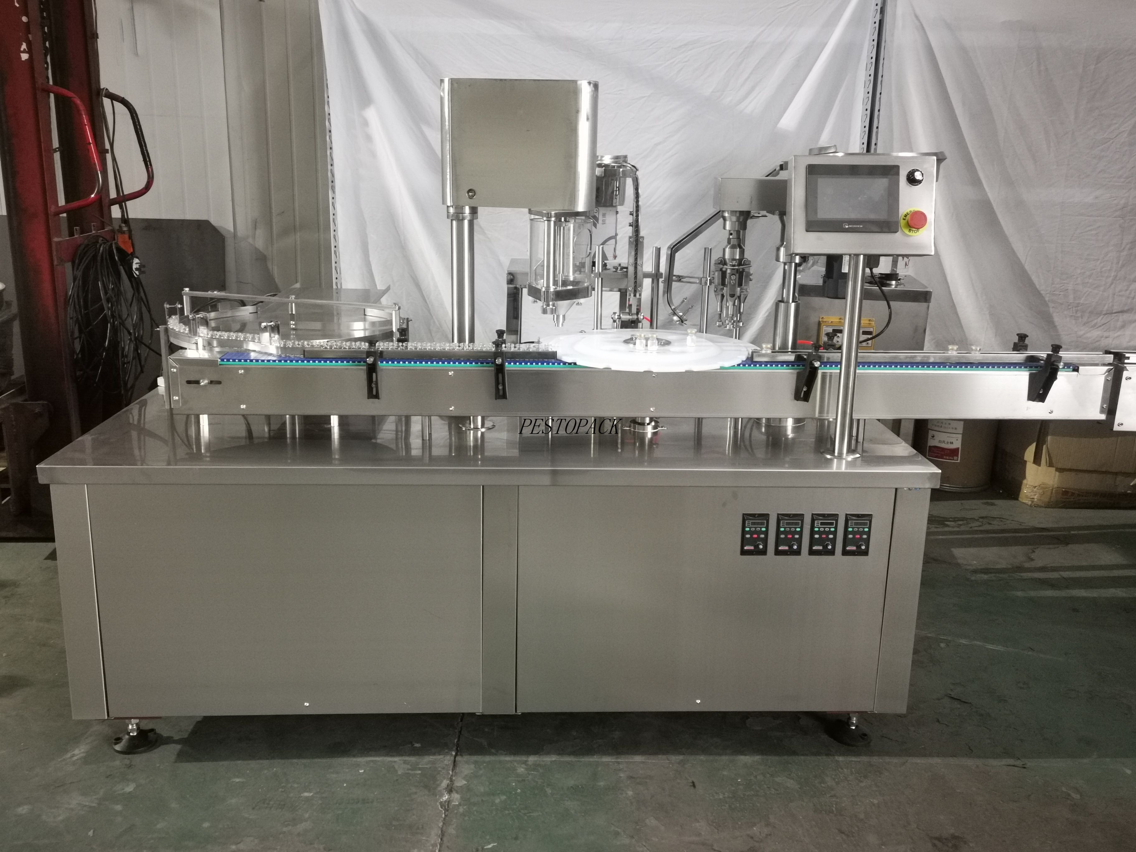 Powder & Liquid Vial Filling Machine