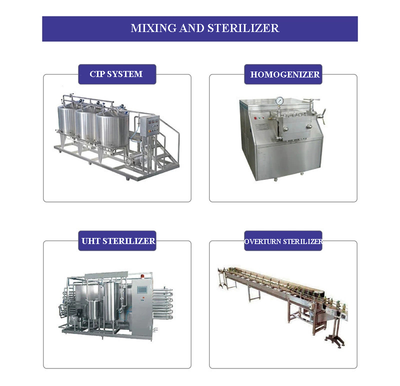 Linha de produção de suco - mistura e esterilização