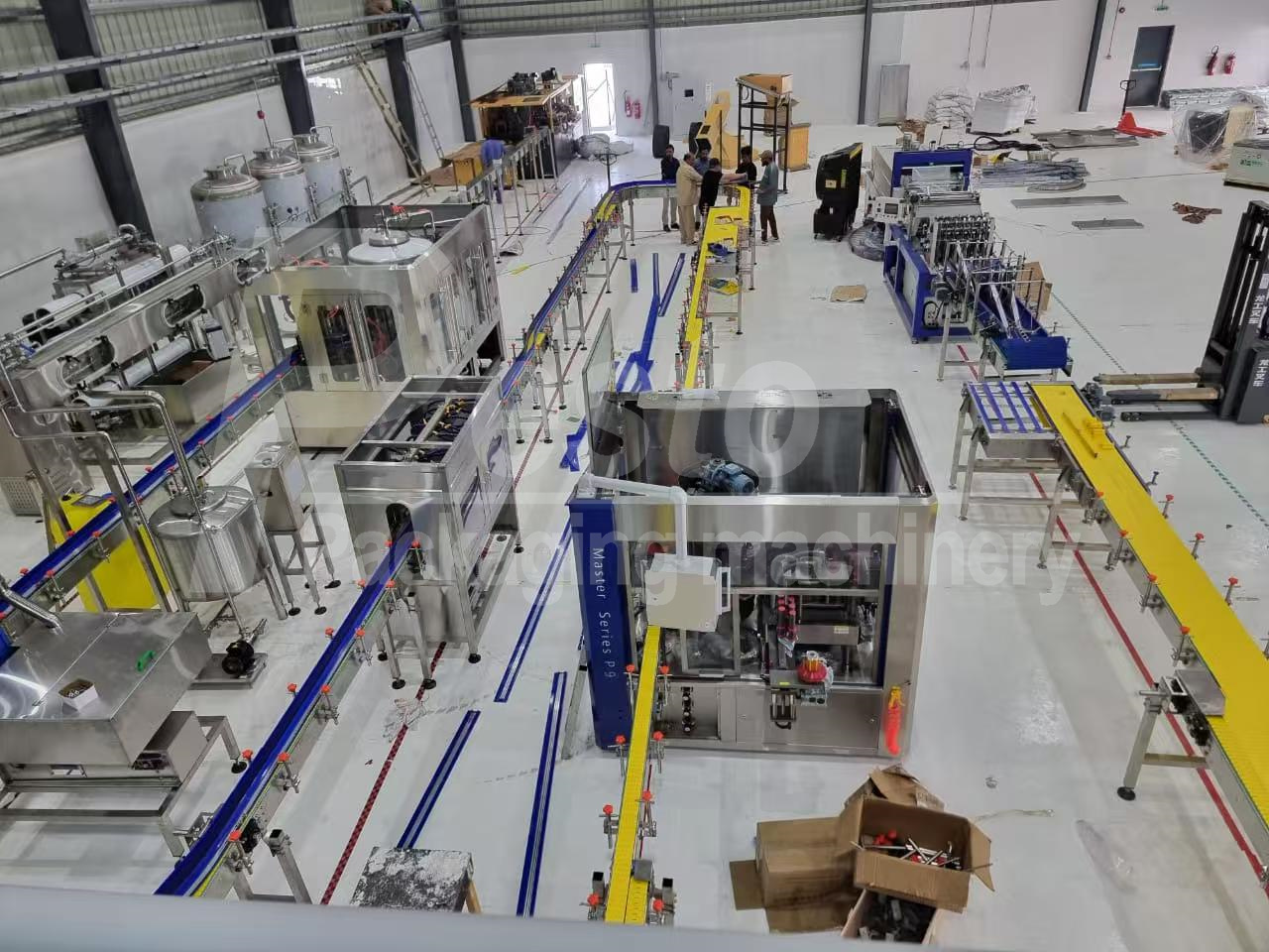 water bottling line