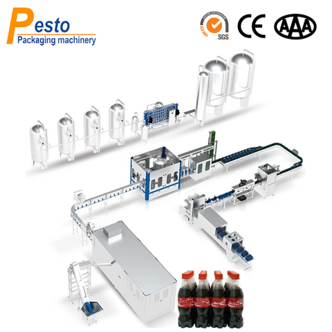 Máquina de enchimento de bebidas carbonatadas para garrafas PET 2000BPH