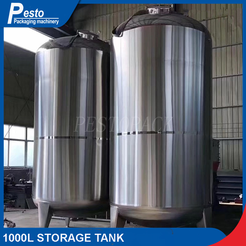 500L 1000L İçecek Suyu Paslanmaz Çelik Depolama Tankı
