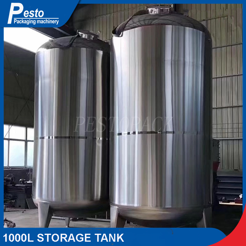 500L 1000L Beverage Water Stainless Steel Storage Tank