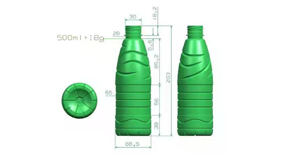 Design de garrafa e rótulo