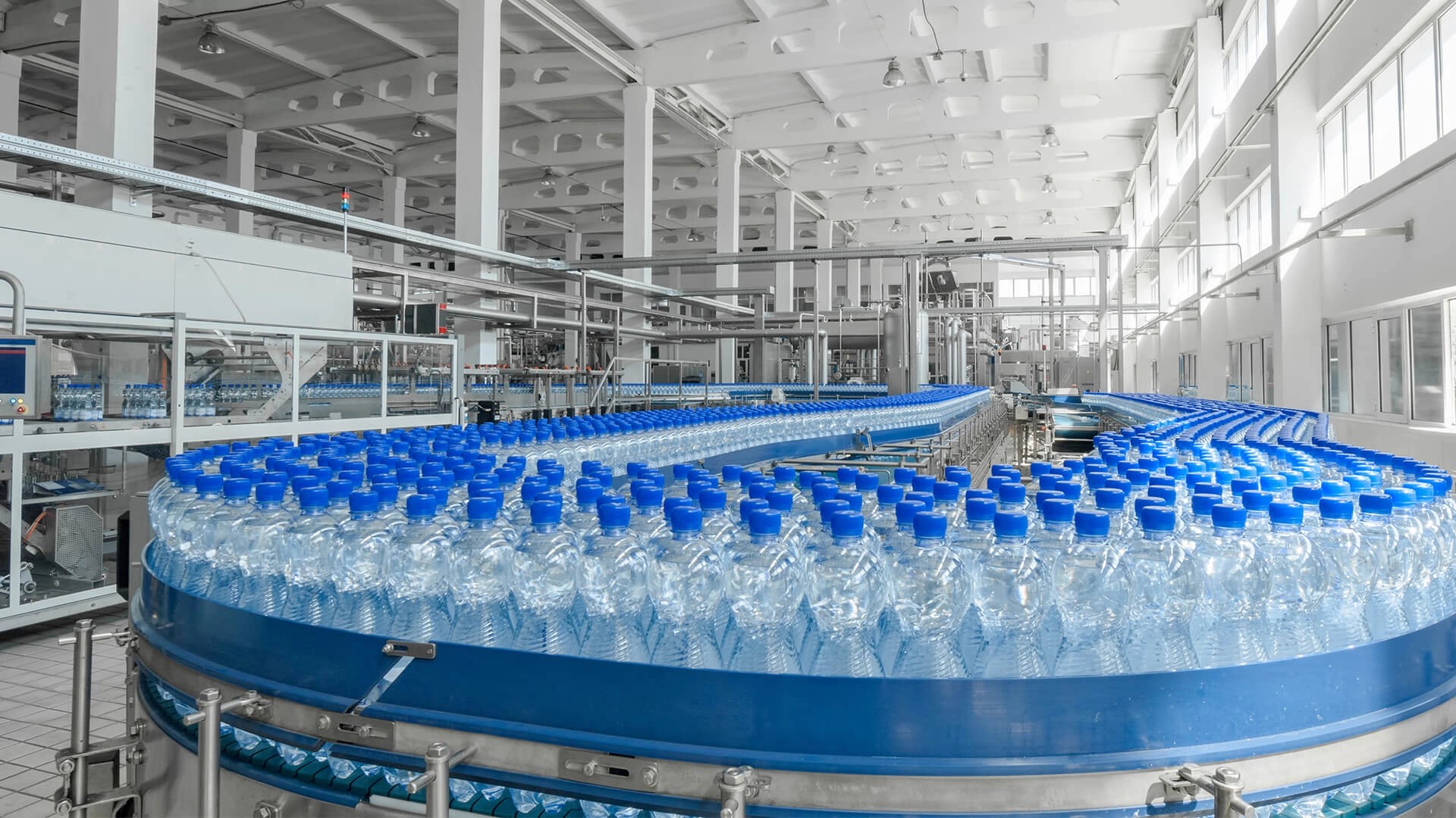 water bottling line