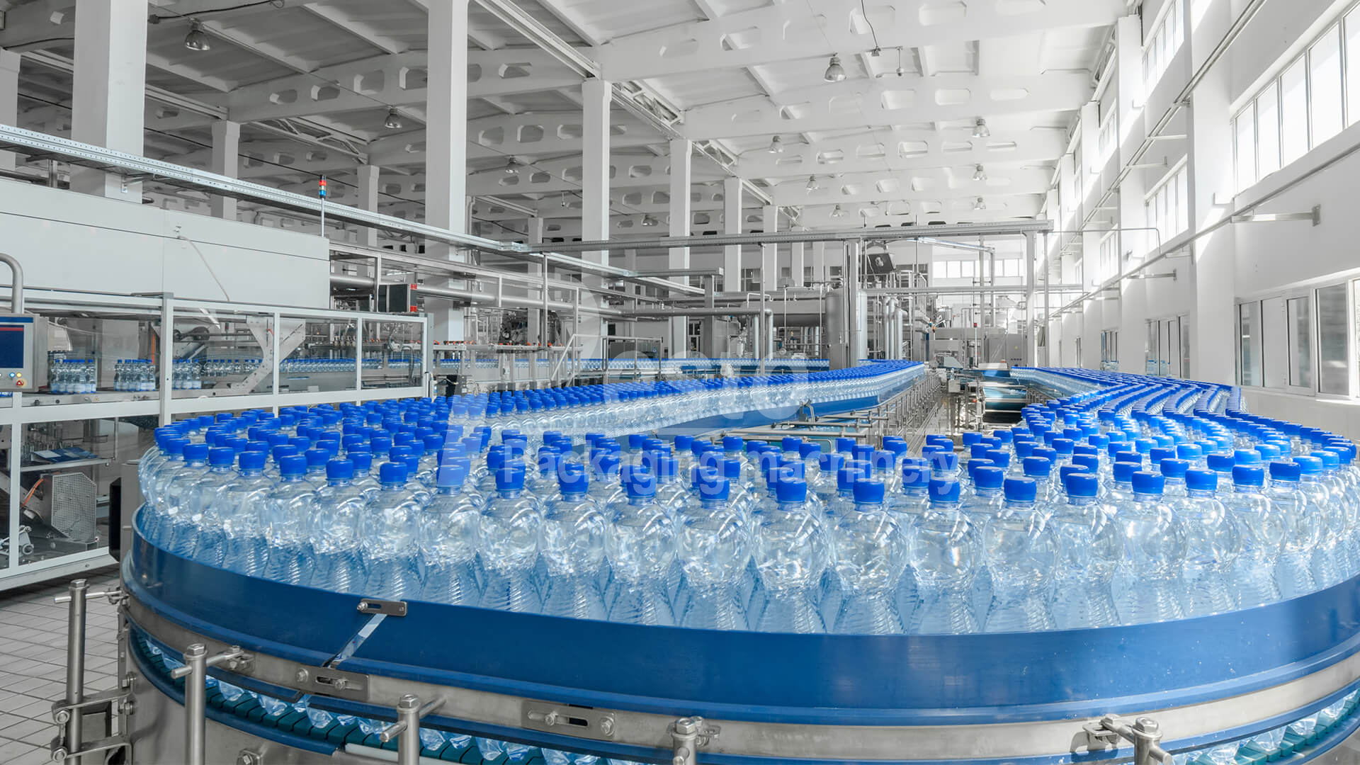 Nhà máy đóng chai nước ở Nam Phi