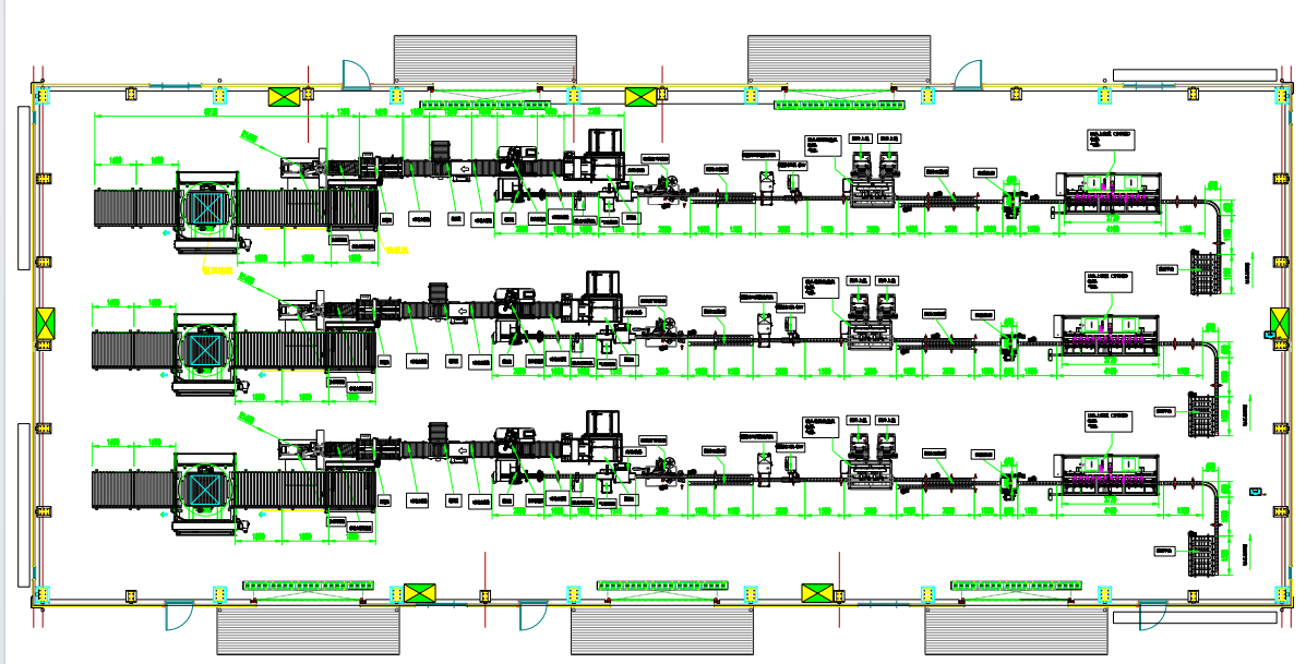 Lubricant oil filling line layout 