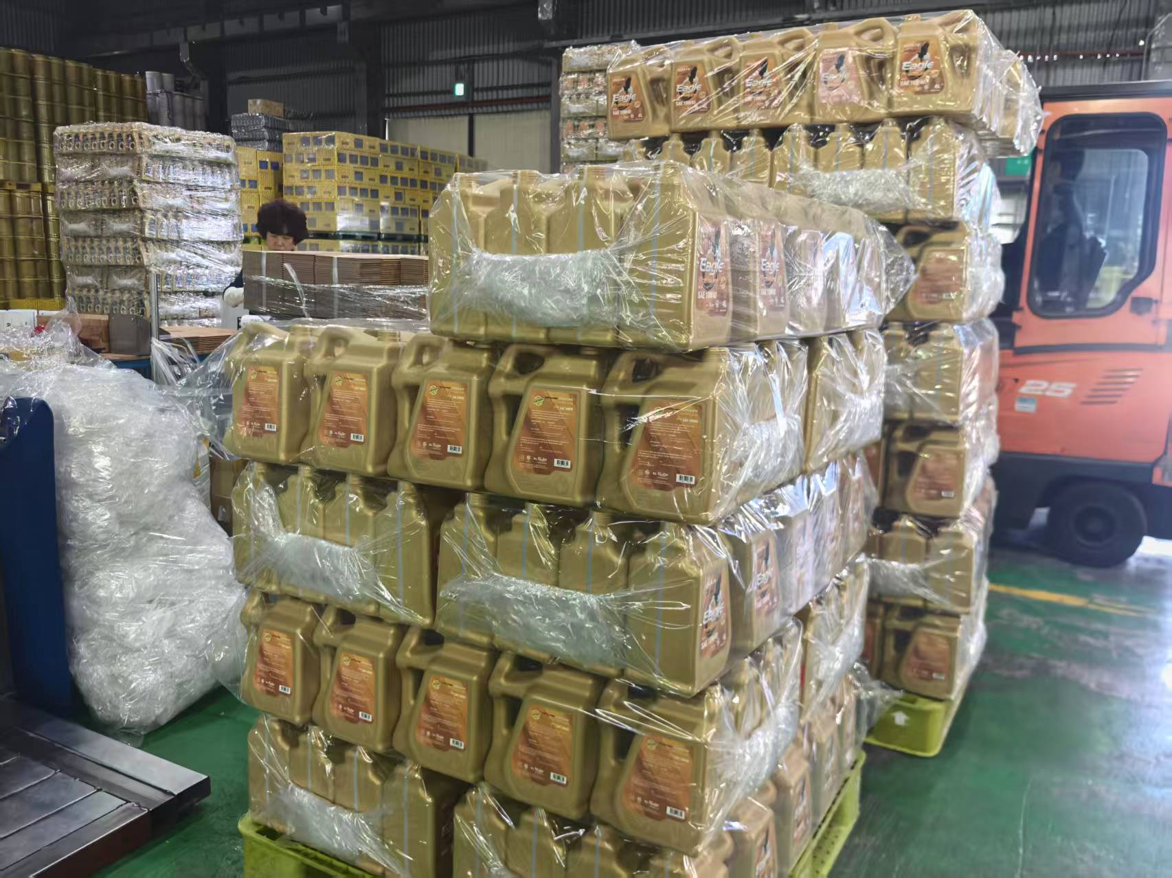 lubricant oil filling line 